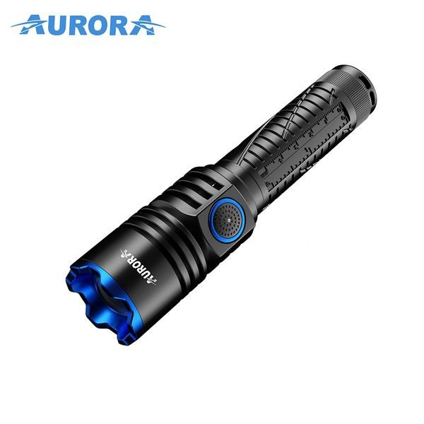 Aurora Multi-function EDC Flashlight Zoomable Torch Light Camping Portable Led