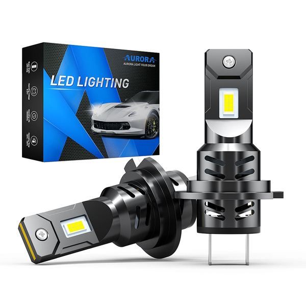 AURORA New Fan Design H7 LED Headlight Car LED Light Headlamp H7 Auto LED Bulb
