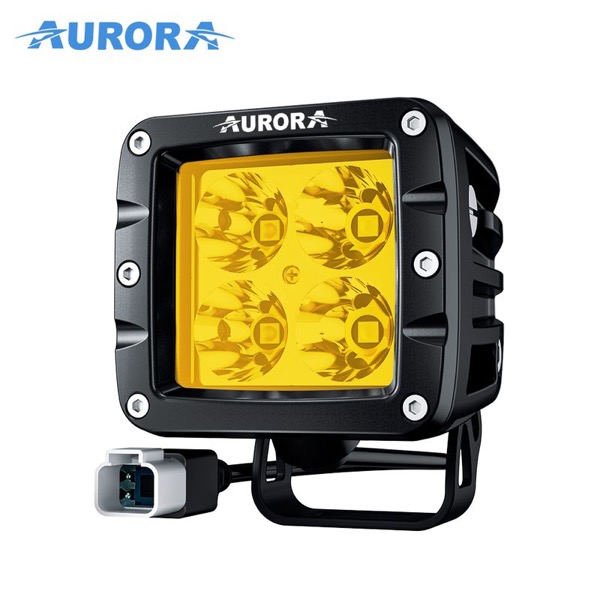 AURORA E4D1 W Series Yellow Spot LED Work Light