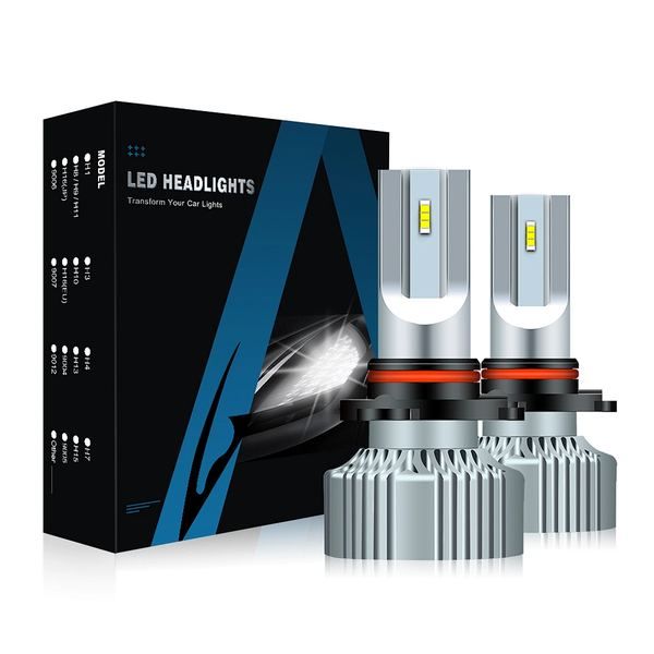 Aurora Patent 1+1 Design V5 5700K ZES Chip 11000LM Fanless Heatsink 9006 H7 H4