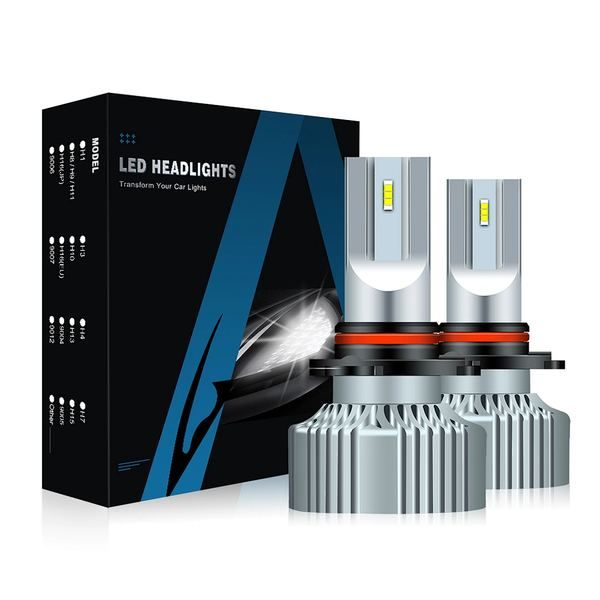 Stable Performance Aurora 1+1 Patent Design V5 11000LM Fanless Heatsink Car Led