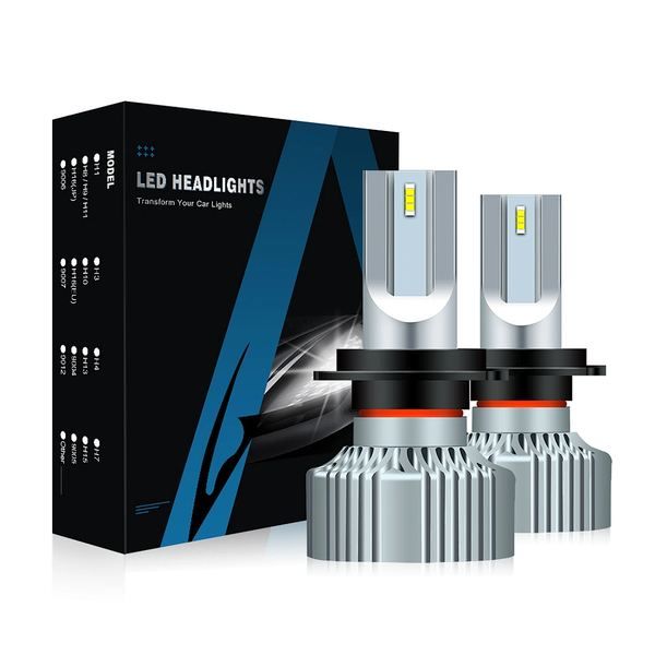 Mini Size Aurora 1+1 Design Led Headlight Factory V5 6500K 11000LM Fanless Heats