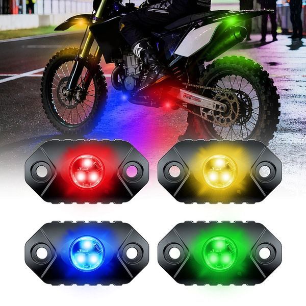 Aurora LED Multi-color IP69K RGB Motorcycle LED Rock Lights
