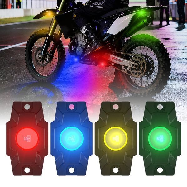 Aurora New Design LED Multi-color IP69K RGB Motorcycle LED Rock Lights