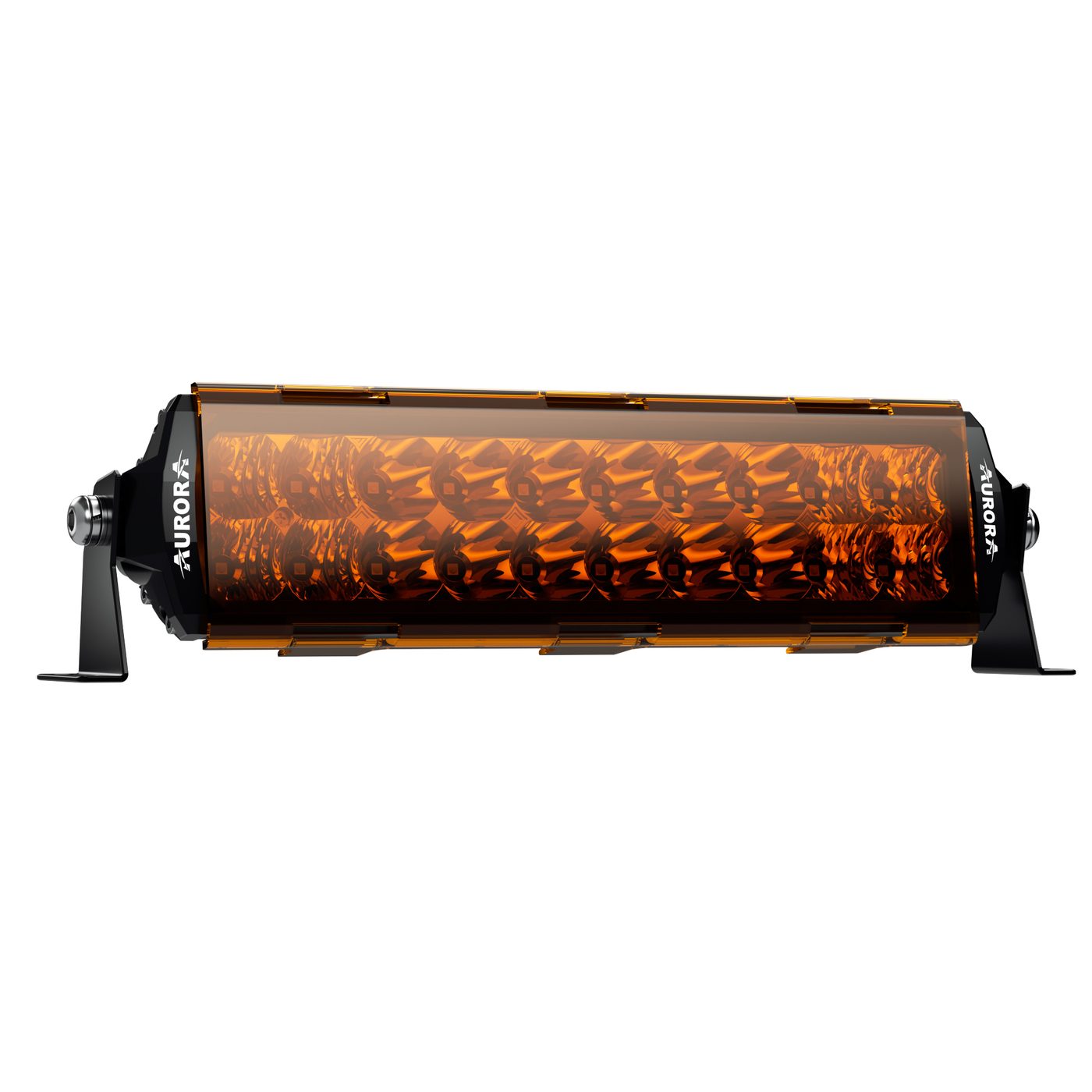 AURORA Amber lens cover for 10" D6 Screwless dual row light