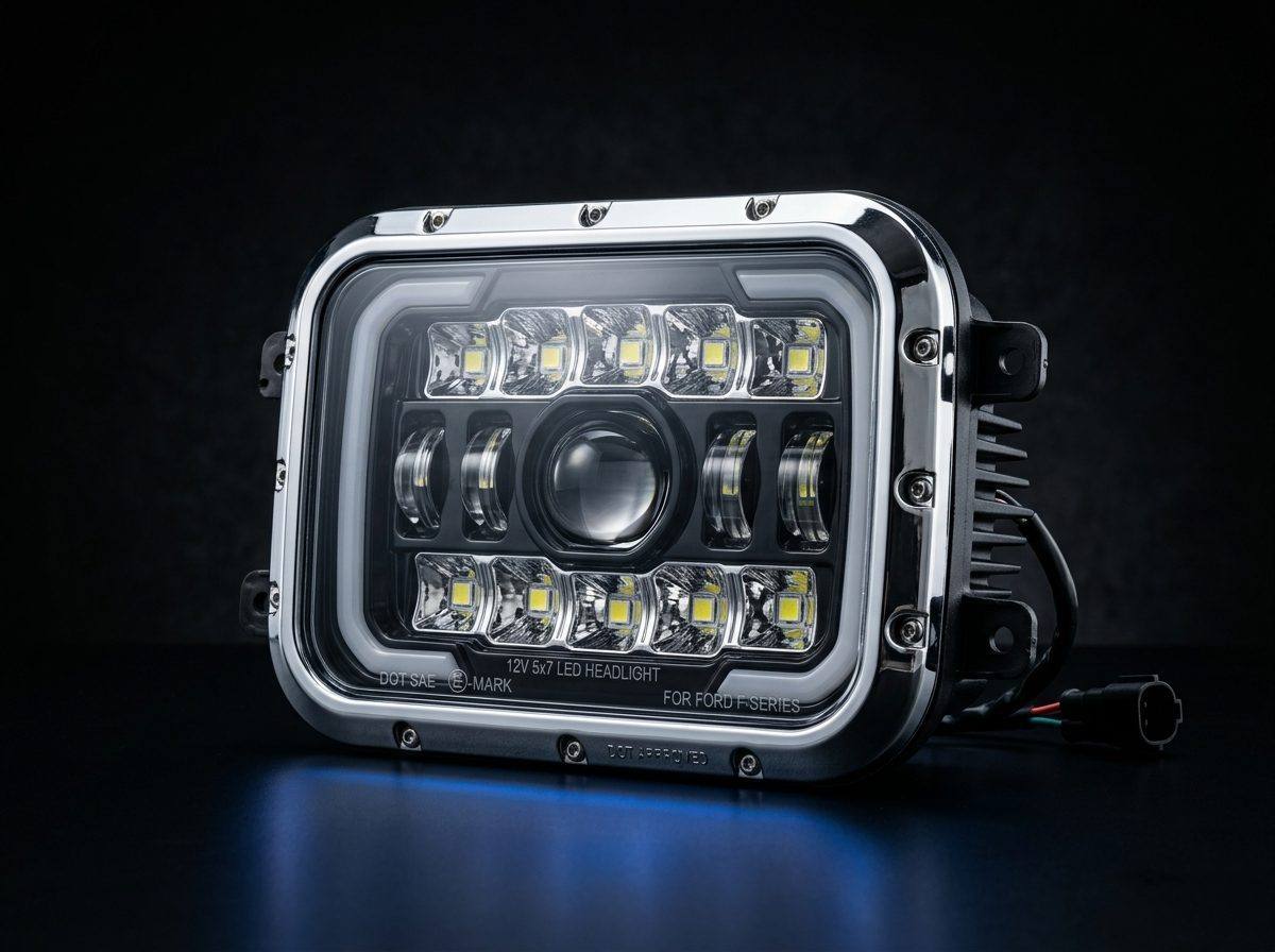 5x7" Rectangular LED Headlight from AURORA China LED lighting manufacturer
