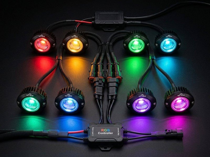 Rock Light Kit RGB from AURORA China LED lighting manufacturer